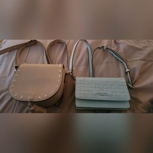 Michael Kors Blue Purse & Victoria's Secret Pink Purse